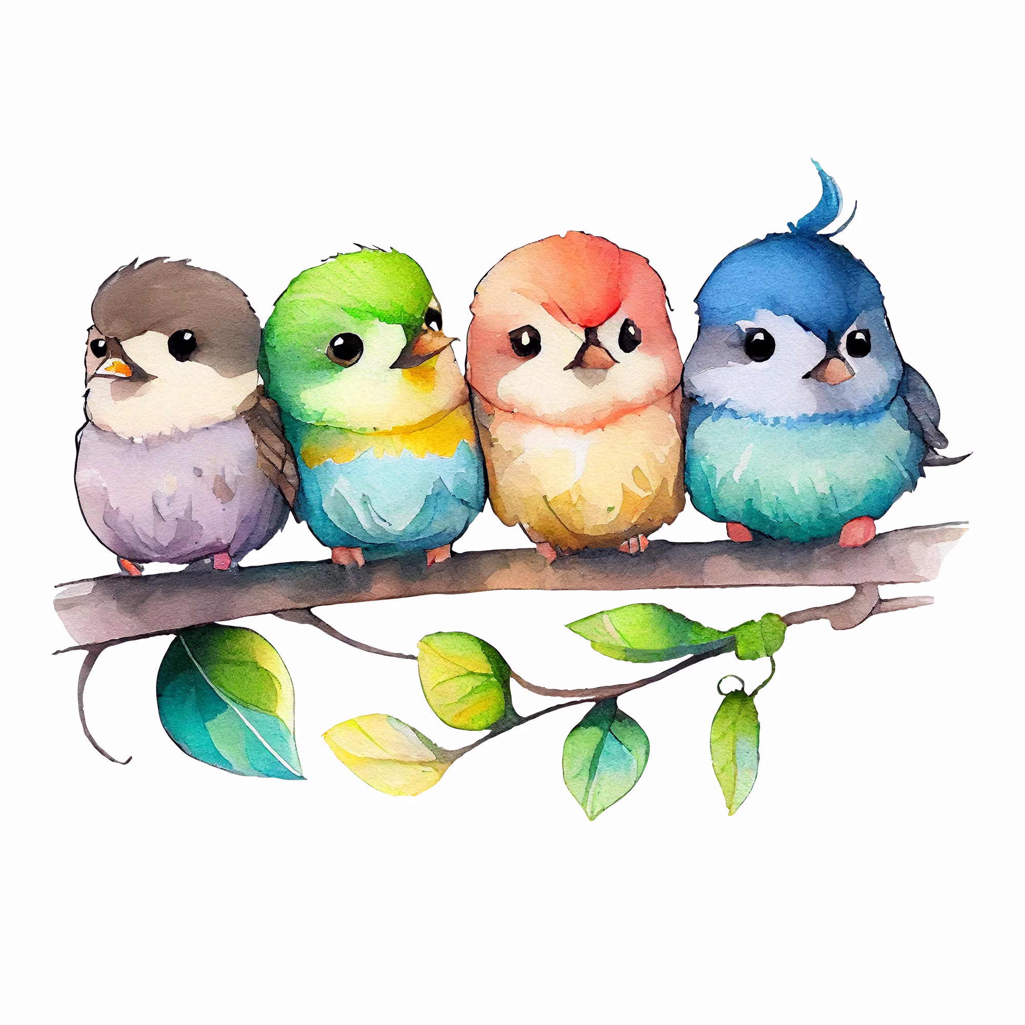 birds on a branch 